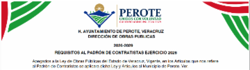              REQUISITOS AL PADR�N DE CONTRATISTAS EJERCICIO 2026